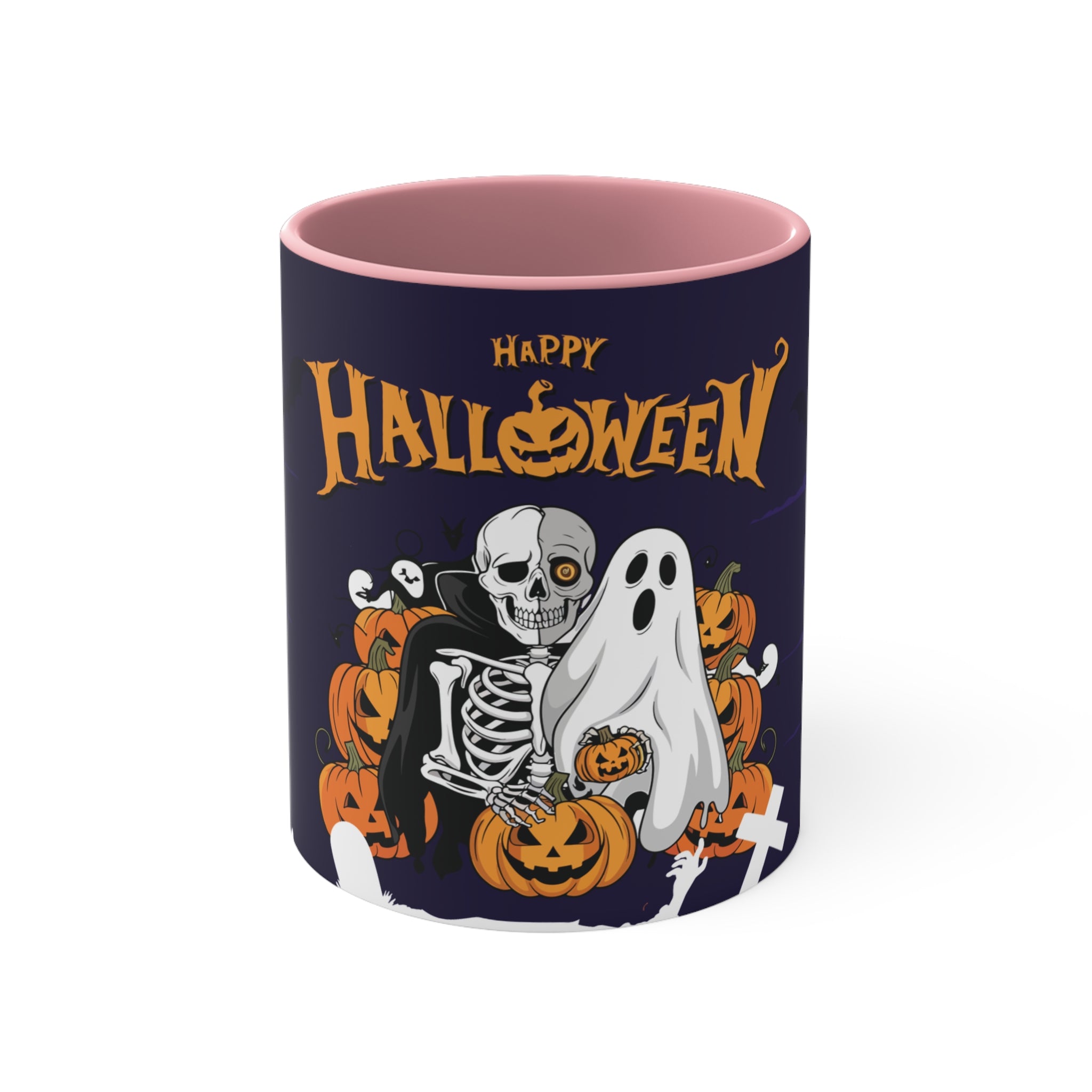 Halloween is Better with Skeleton | Colorful Accent Mugs
